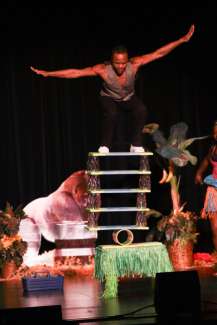 acrobat performing