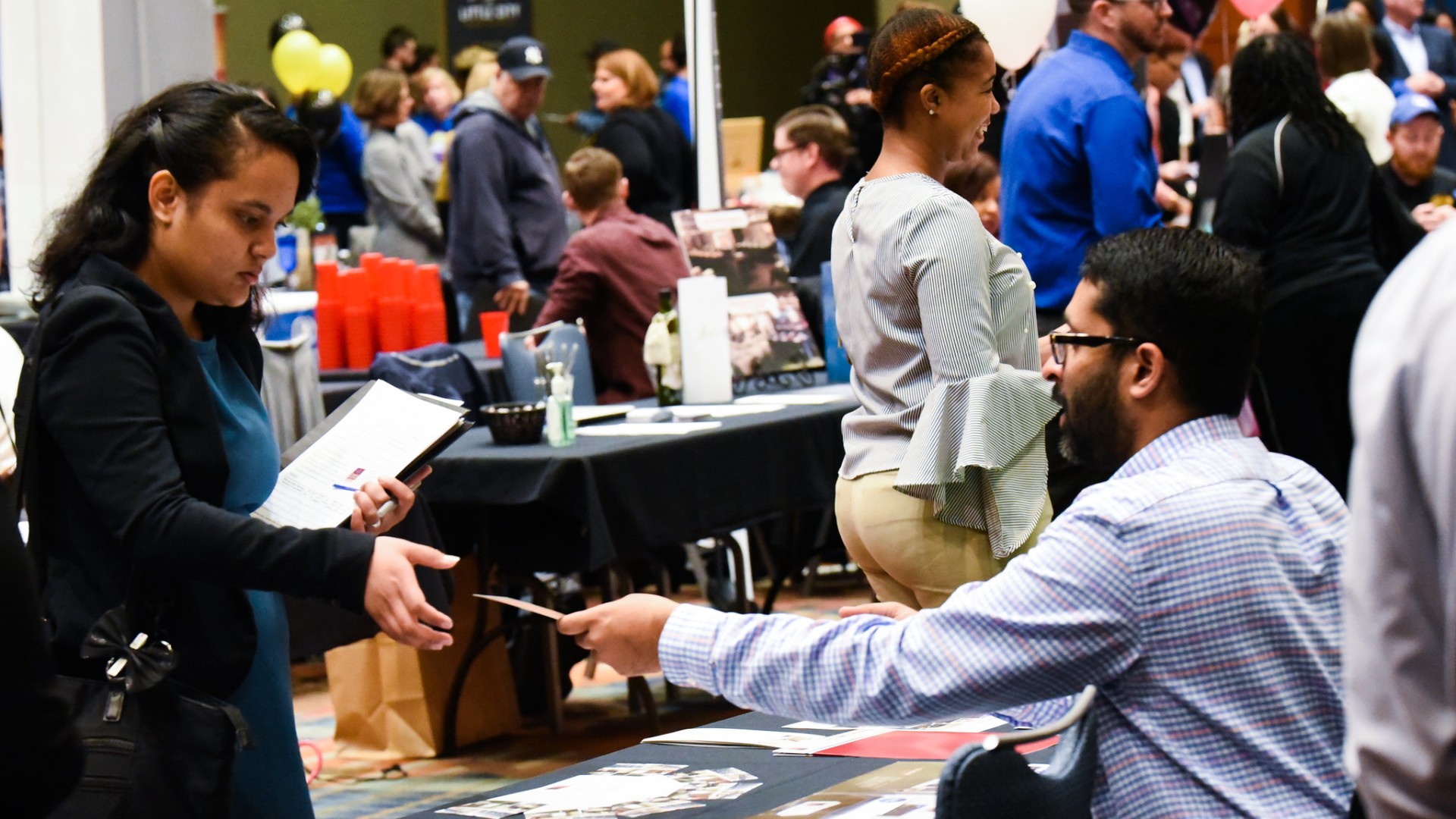 Area residents take part in a local job fair