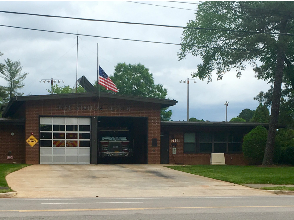 Exterior of Raleigh Fire Station 15
