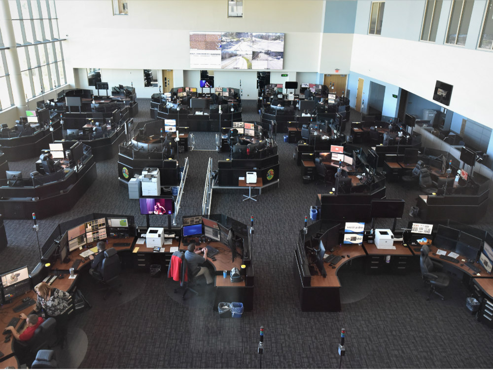emergency communications center floor