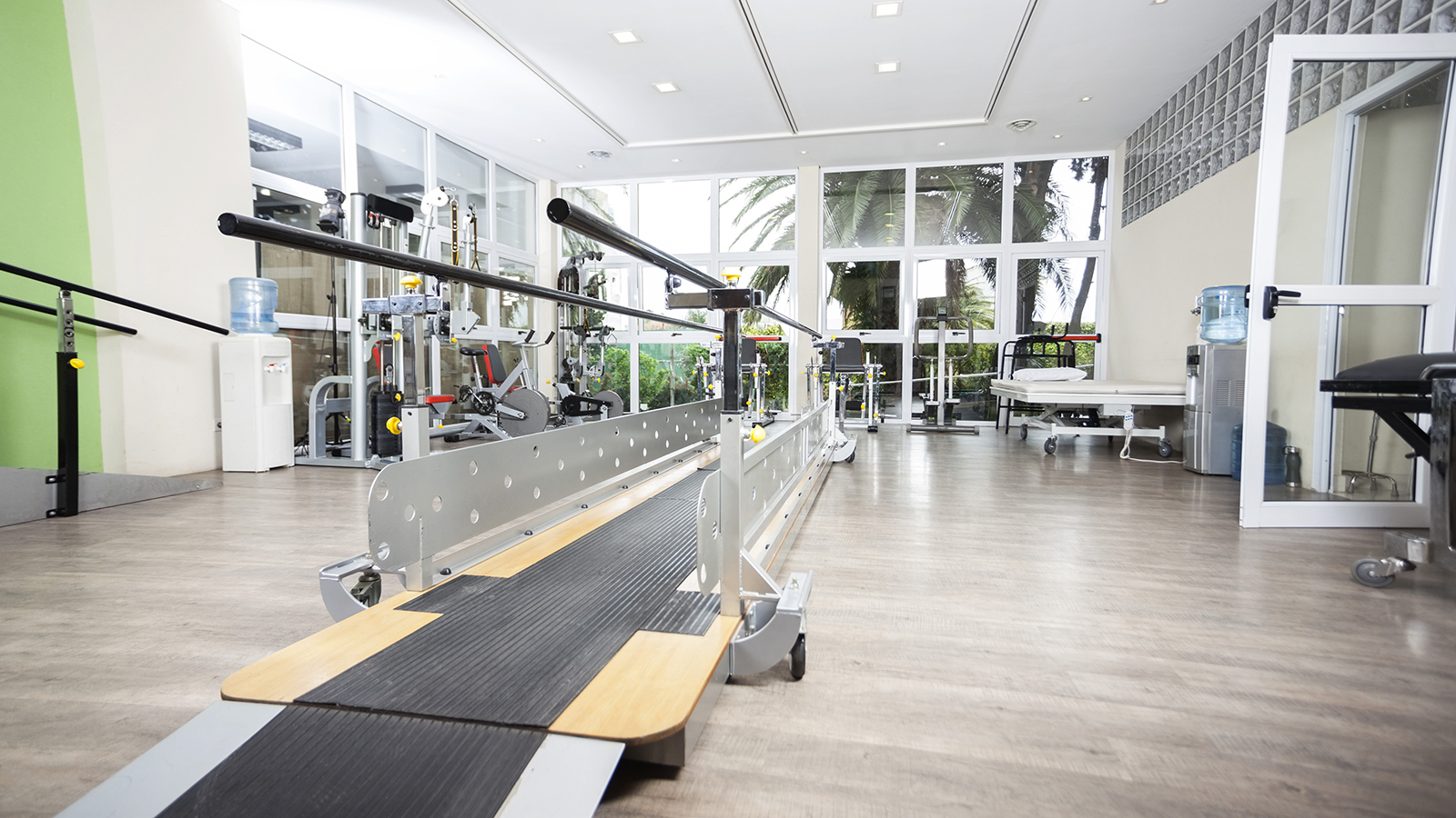 Inside of a rehab center