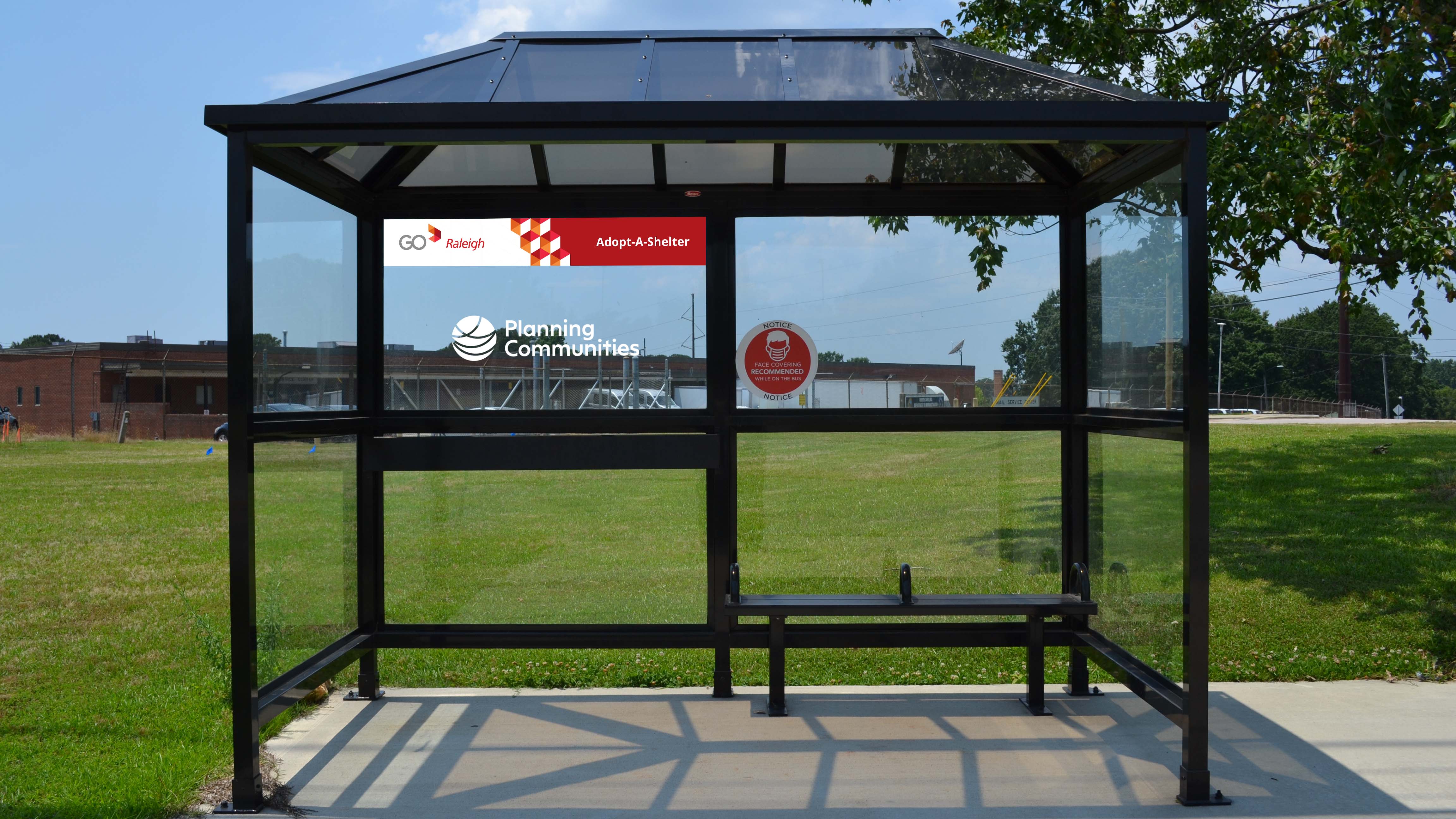 GoRaleigh Bus Shelter Mockup