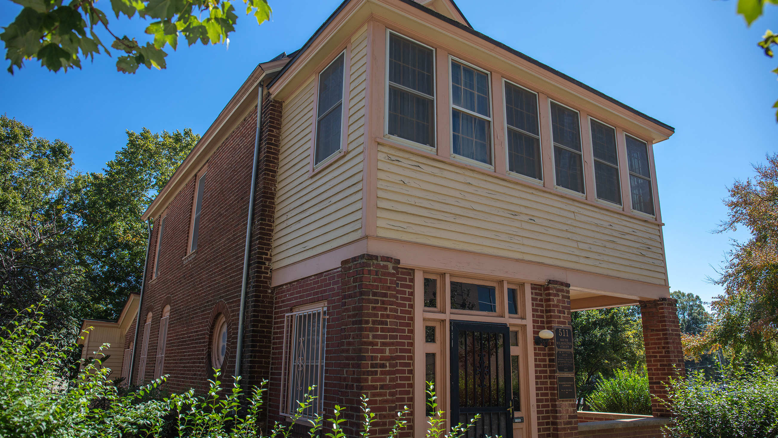 exterior of the historic Pope House museum