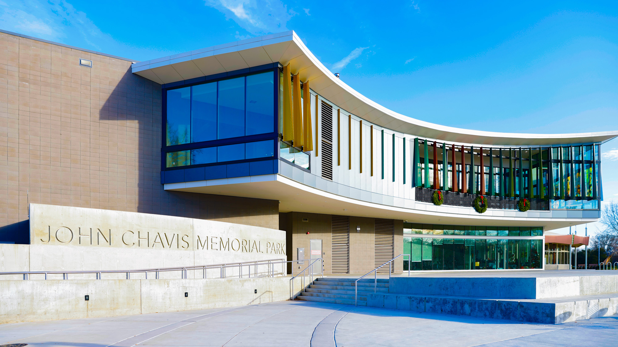 the exterior of chavis park community center 