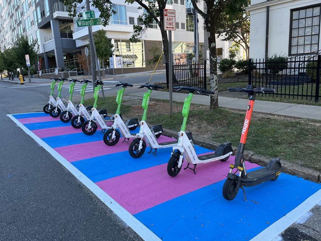 scooter parking corrals