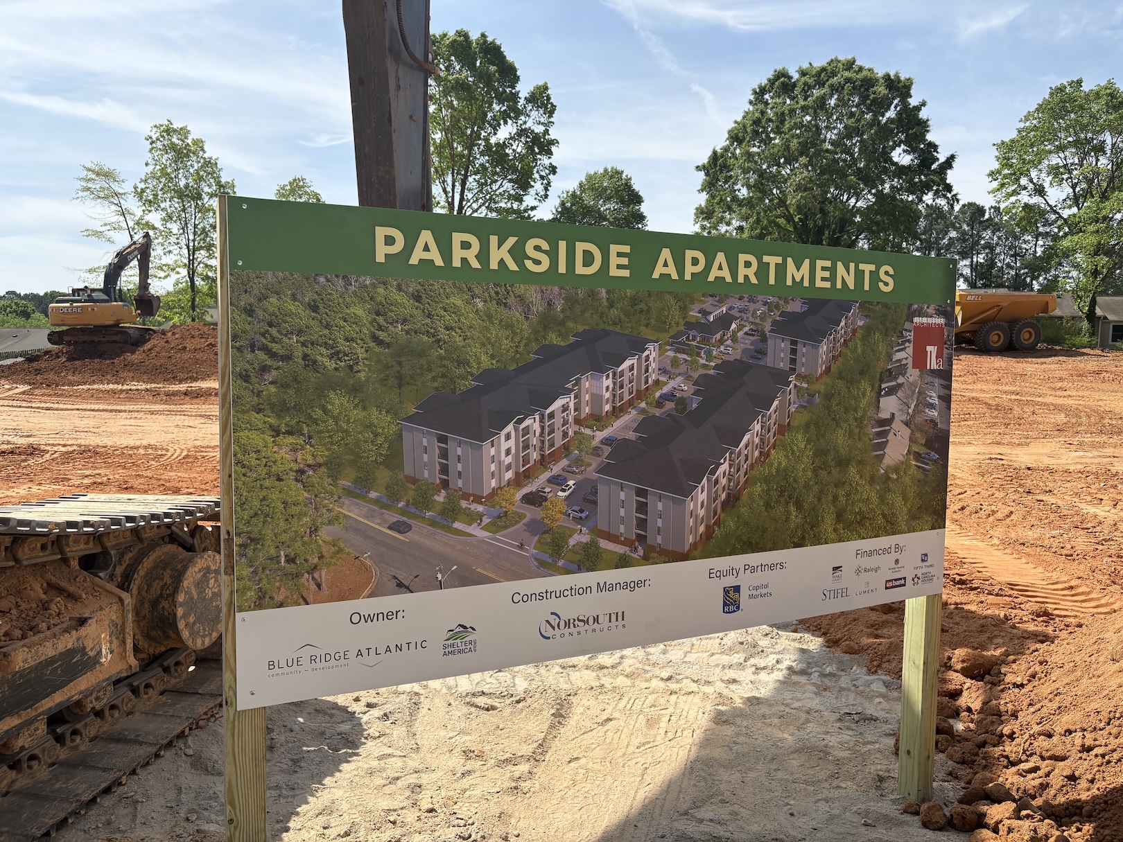 Parkside Apartments Sign