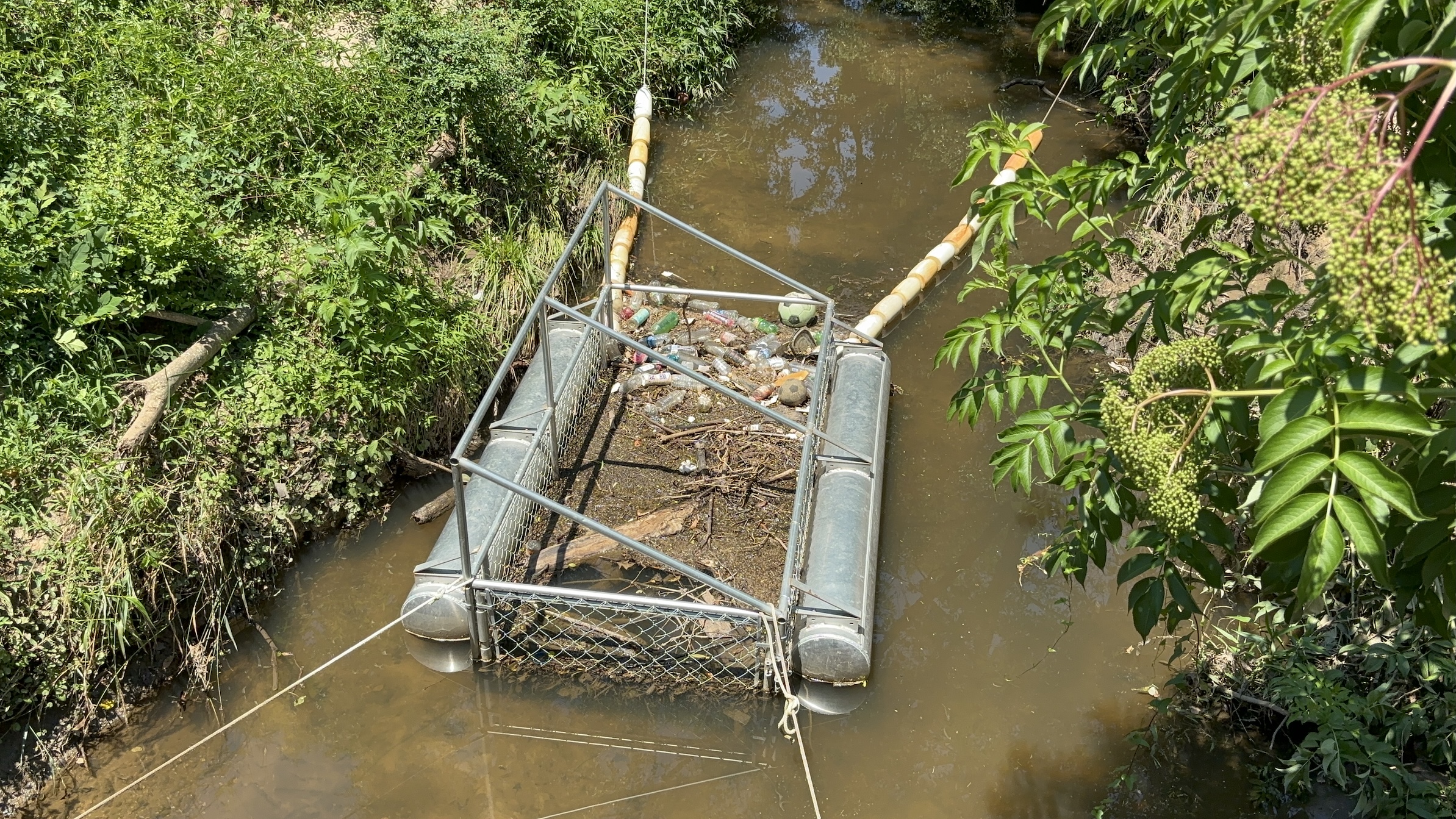 Trash Trap Walnut Creek Wetland Center