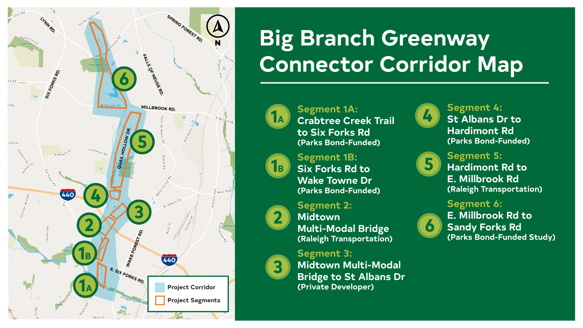 Big Branch Greenway Connector Corridor Map