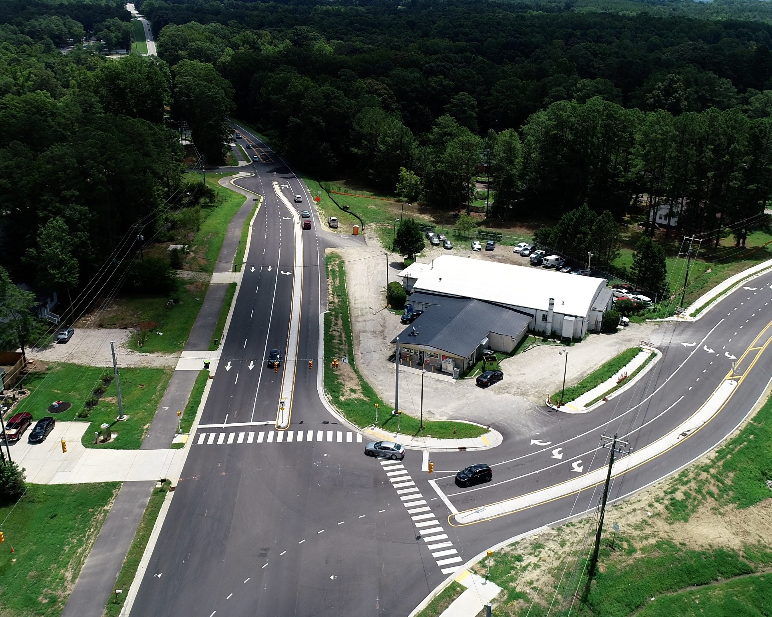 poole road drone image