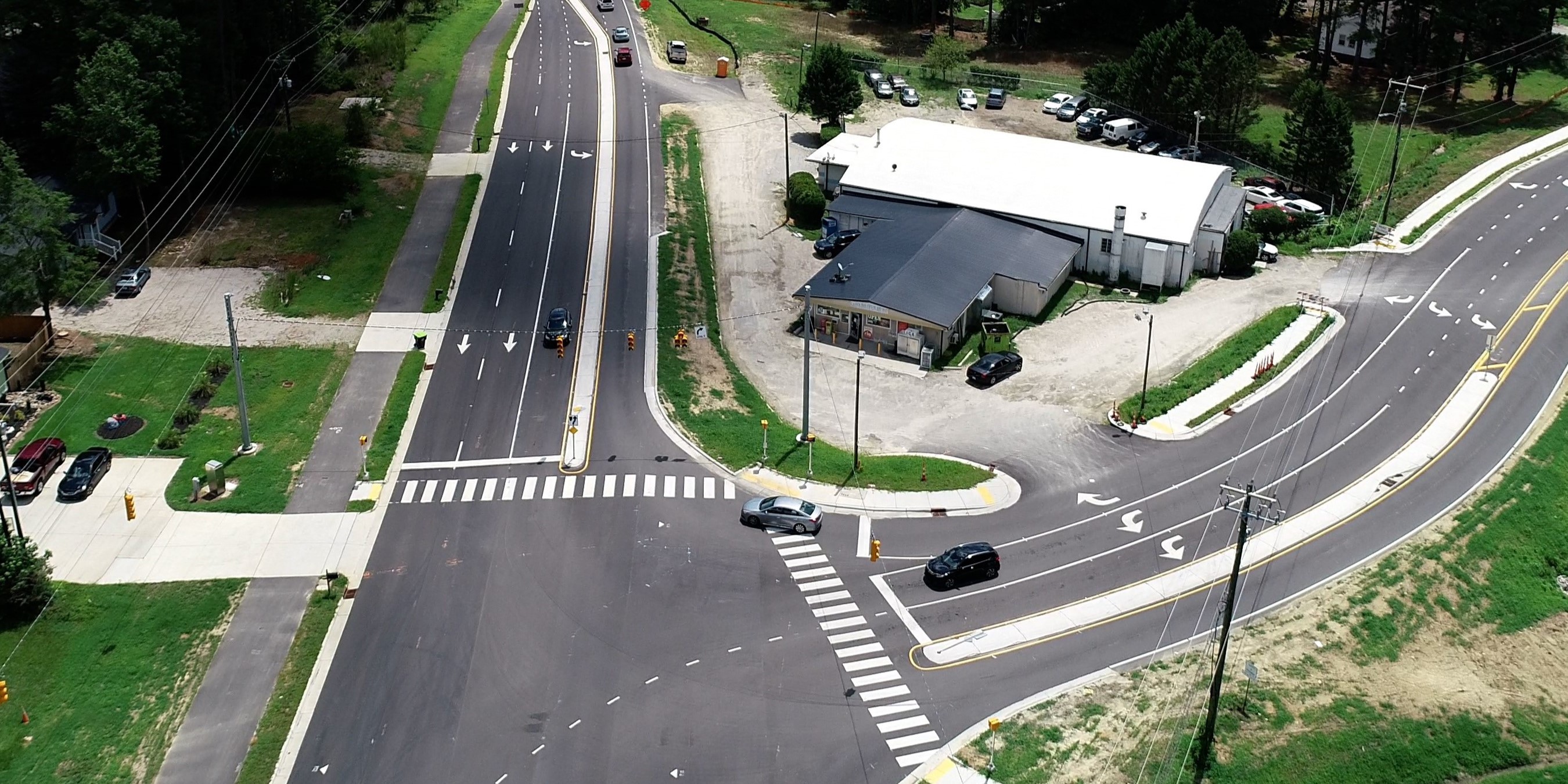 poole road aerial view