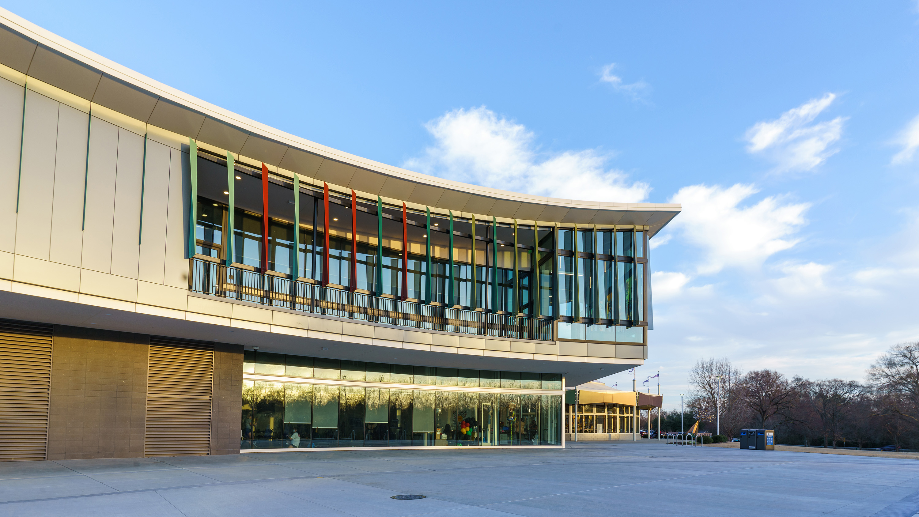 the entrance of chavis community center 
