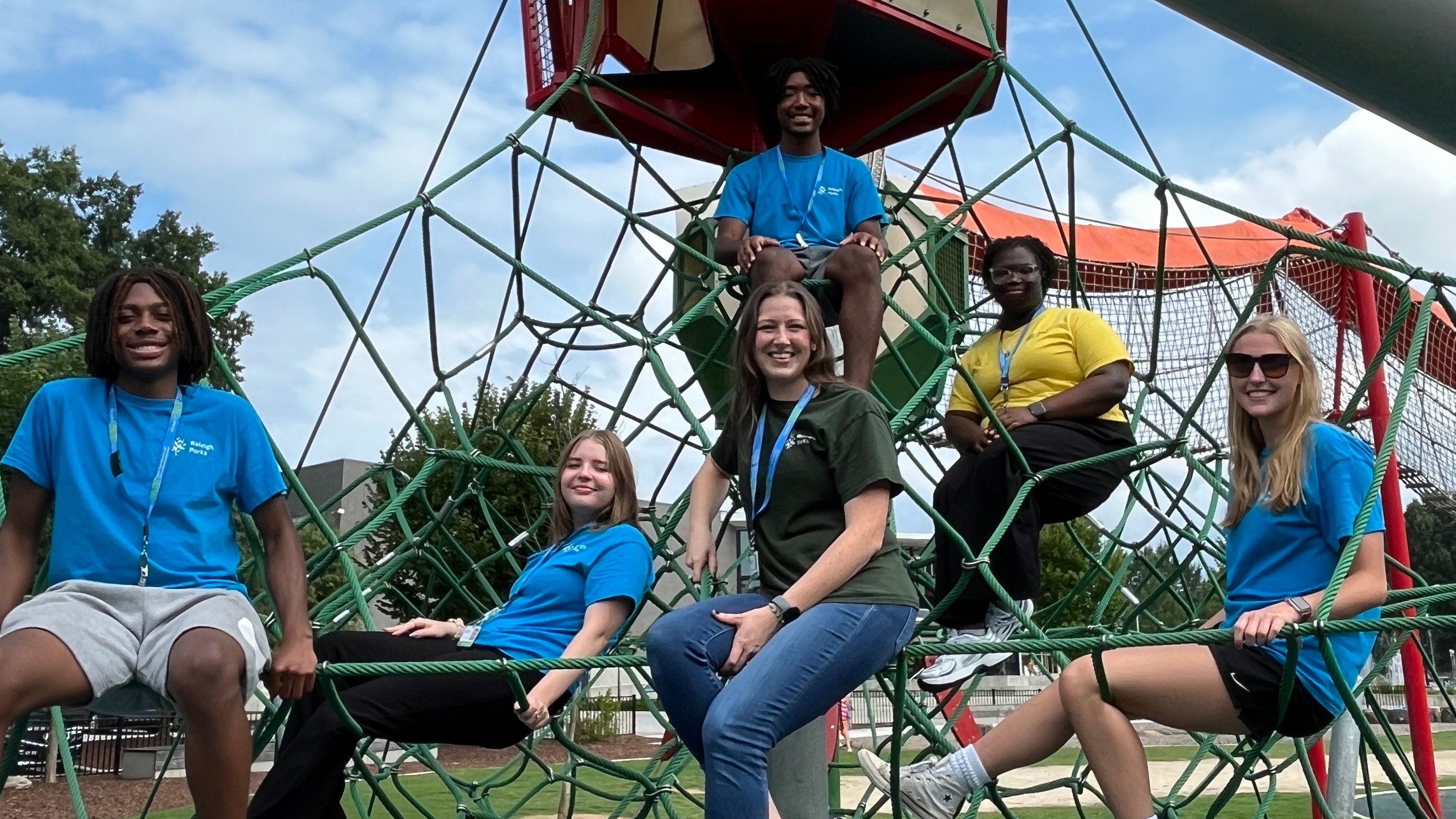 staff on a playground in raleigh