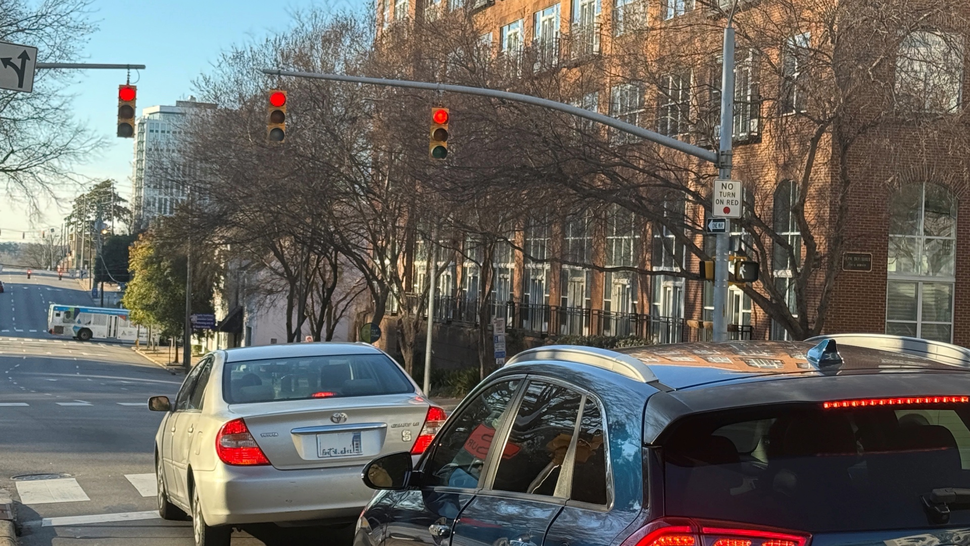 Traffic light intersection