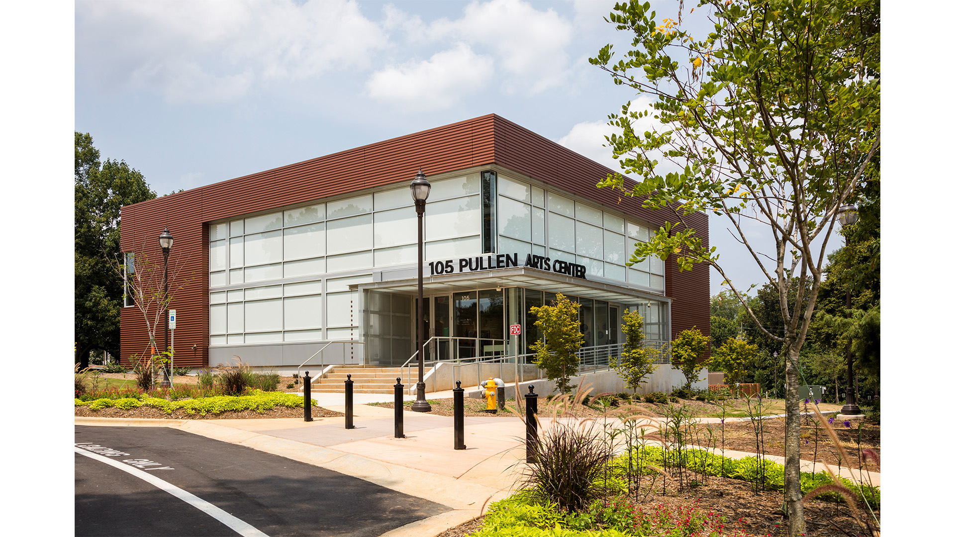 Exterior photograph of Pullen Arts Center