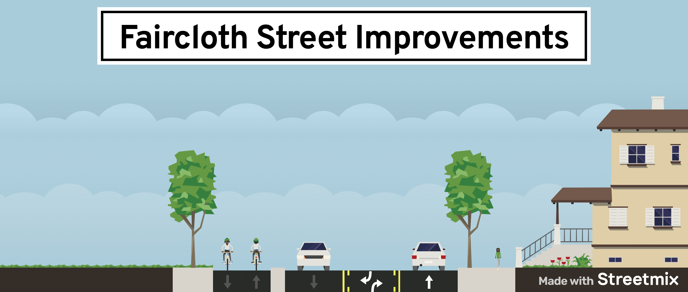 Rendering of Faircloth street improvements