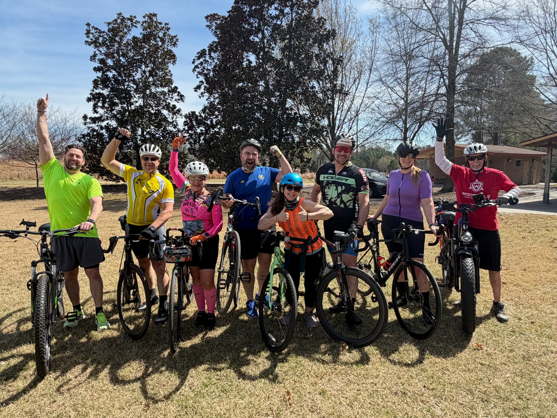 Bikers at Anderson Point Park
