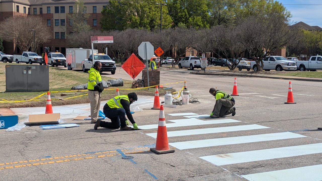Workers complete work on Gorman Street