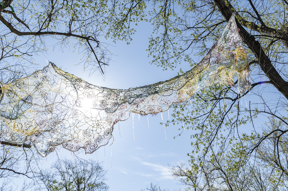 Air Chrysalis Woven Installation