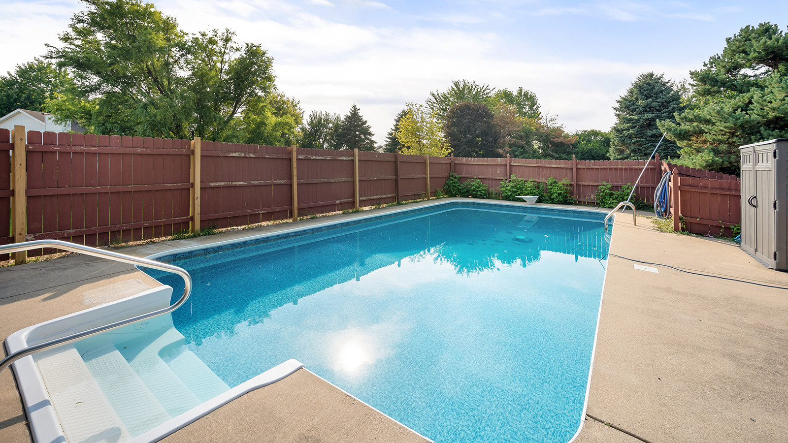 Fenced in pool