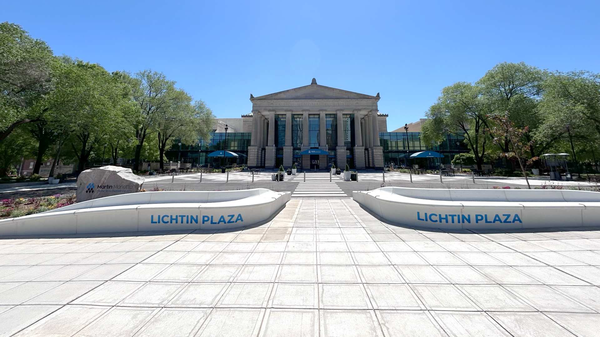 shot of lichtin plaza