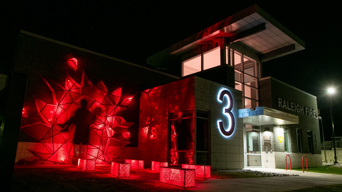 Station three at night