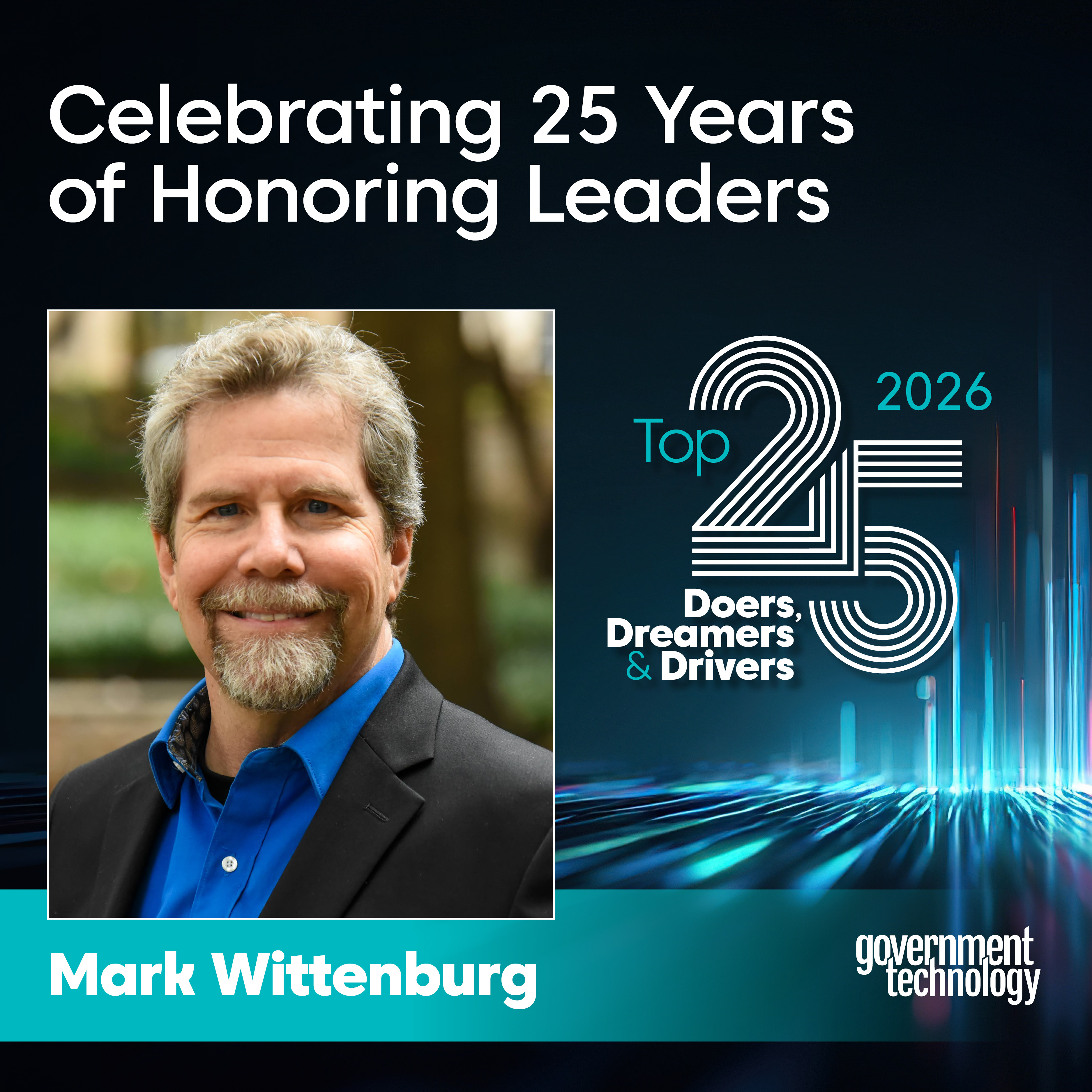 City CIO Mark Wittenburg recognized with Top 25 Doers, Dreamers and Drivers award