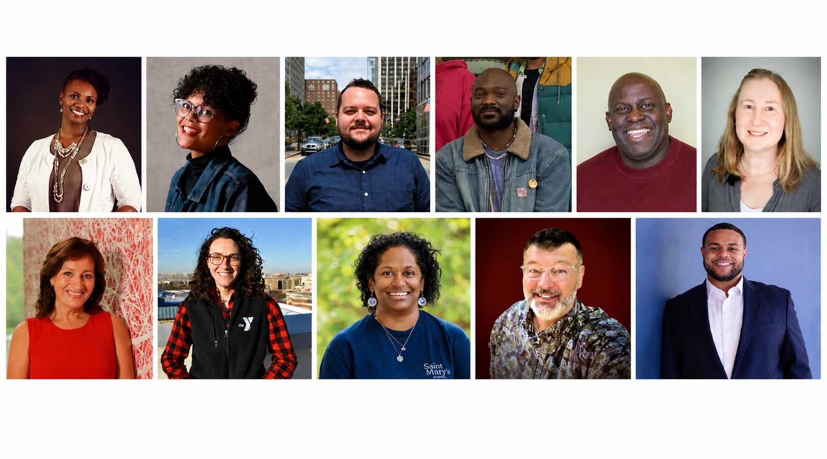 a collage of professional headshots of ten people