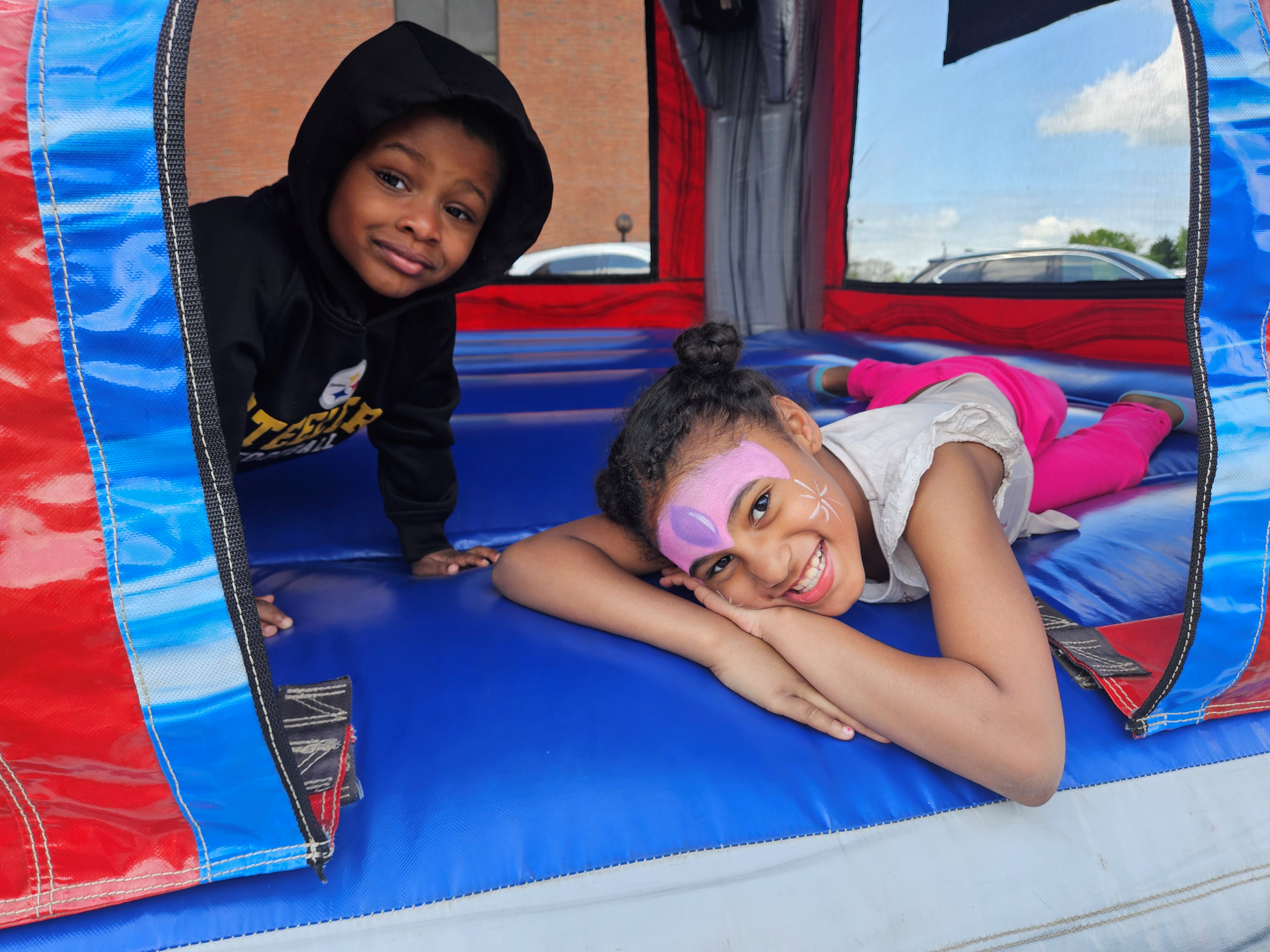 Kids in Bounce House