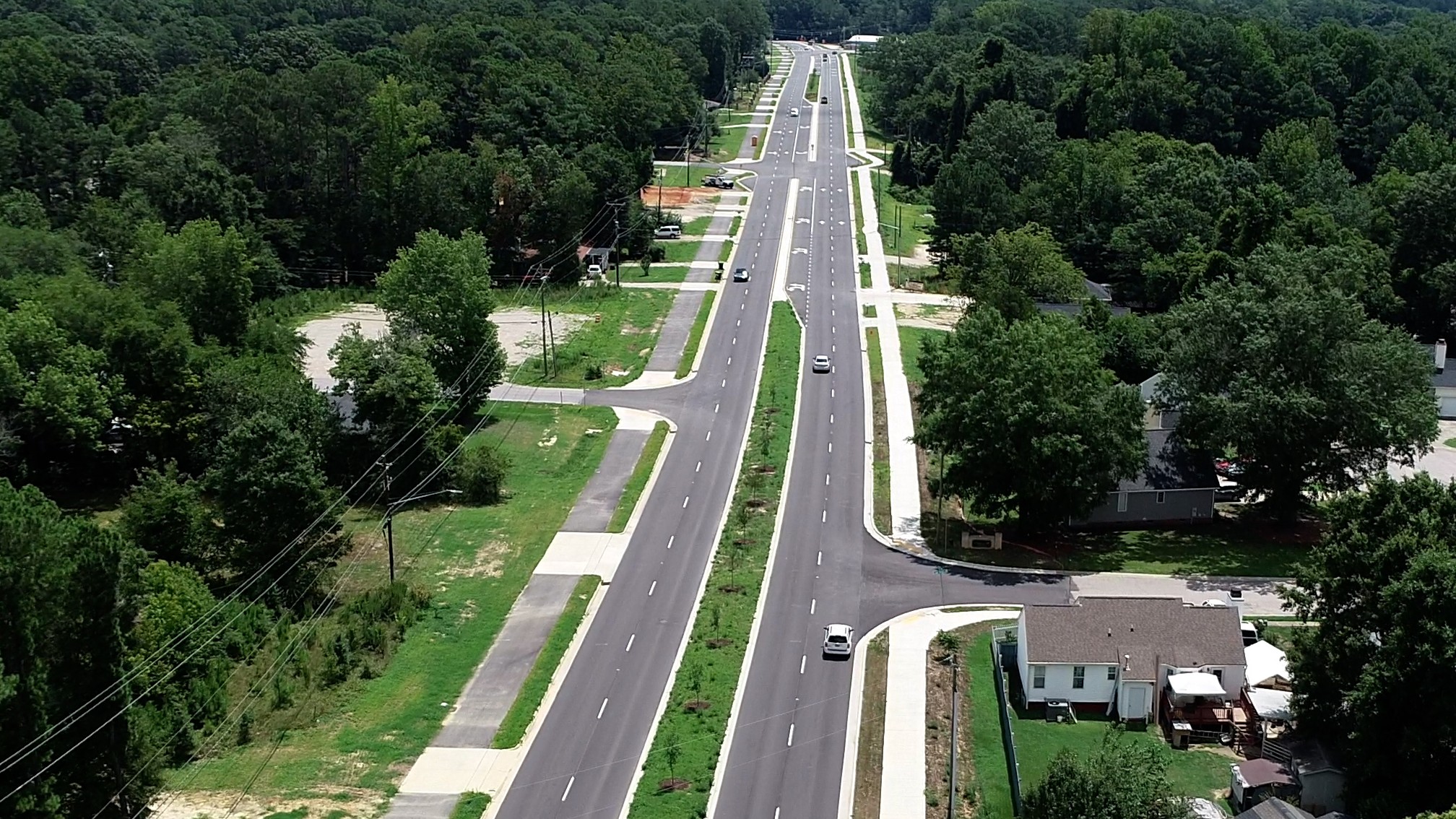 aerial view of poole road