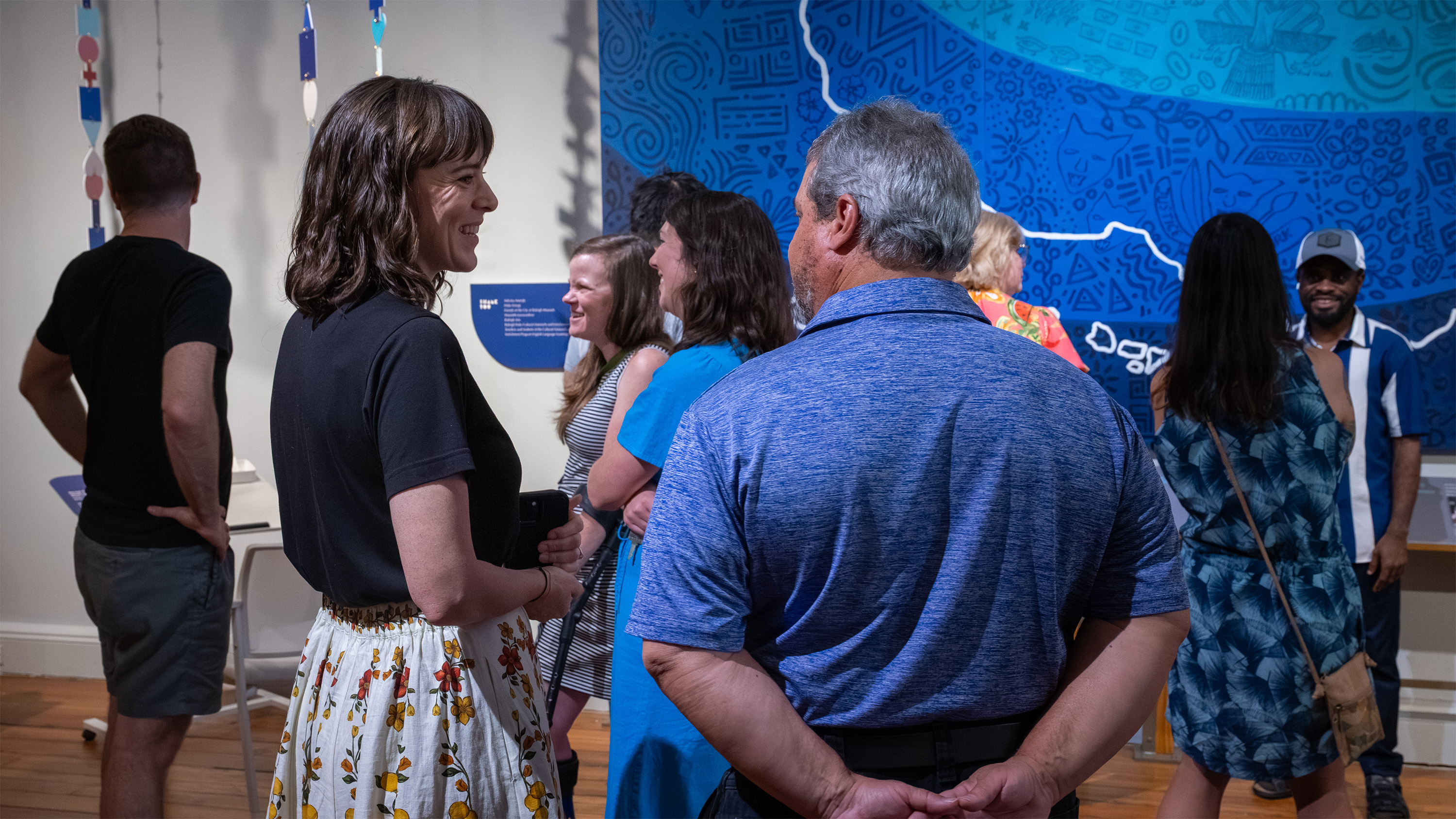 people at the city of Raleigh museum exhibit