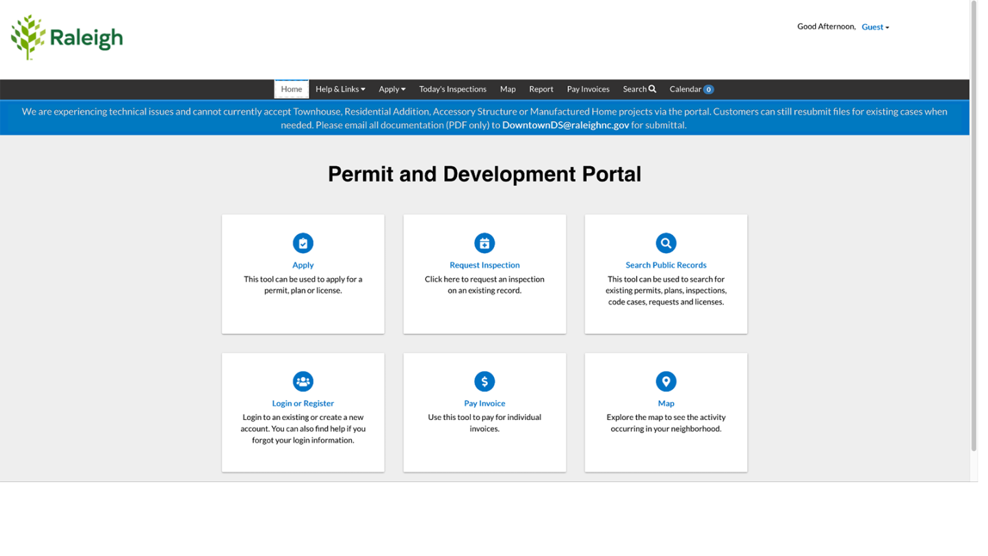 Permits Residential Raleighnc.gov