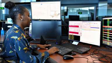 Operator at Raleigh-Wake Emergency Communications Center