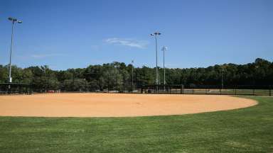 View of baseball field