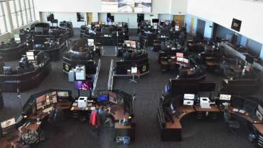emergency communications center floor