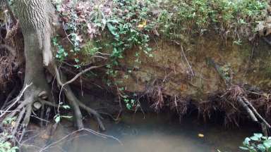edgeale drive eroded stream