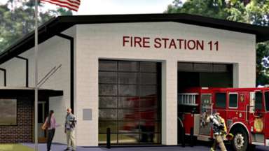 rendering of fire station 11