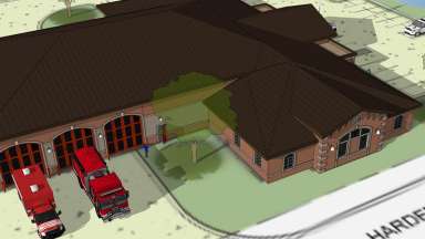 Rendering of Fire Station 14 Replacement