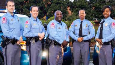 diverse group of Raleigh Police Officers