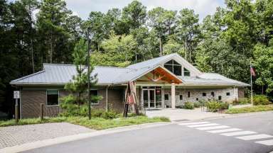 View of the exterior at the Crowder Woodland Center