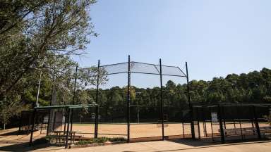 A large multipurpose or adult baseball field at Baileywick Park