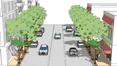 Rendering for the Blount Person Corridor improvement