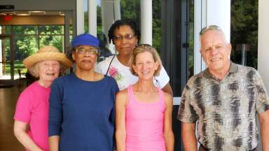 Group of Active Adult program participants smiling together