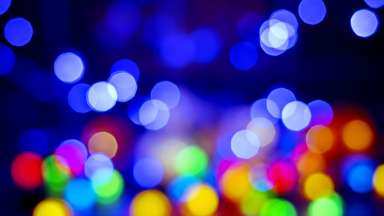 Diffused Color Holiday Lights