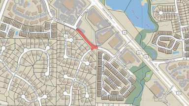 a map that shows the location of the project limits