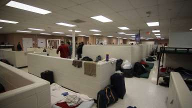 mats and beds at the Healing Transitions men's facility