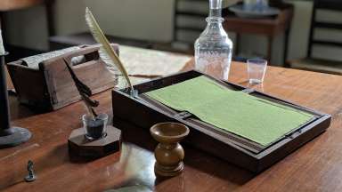 Lap Desk and Quill Pen
