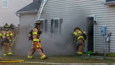 Firefighters put out fire at home