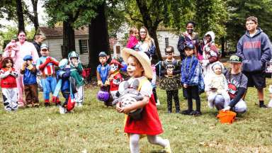 Children in costumes