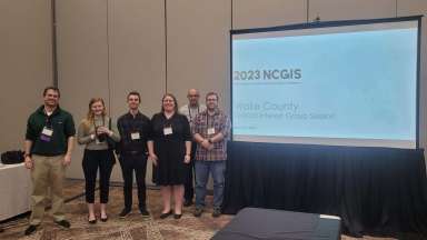 IT employees at NC GIS conference March 2023