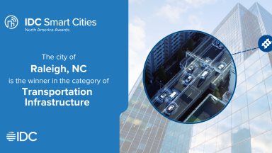 The City of Raleigh Transportation and IT Departments’ Raleigh Traffic goSmart Project has been named a winner in IDC Government Insights’ sixth annual Smart Cities North America Awards (SCNAA).